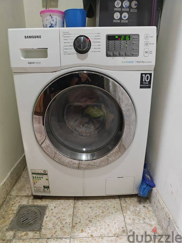 Samsung Washing Machine Front Load (washer+dryer) 0