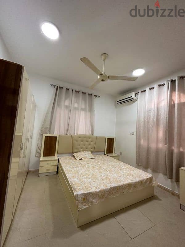 furnished studio with small hall in ghubra near Al tamam market 195 RO 0