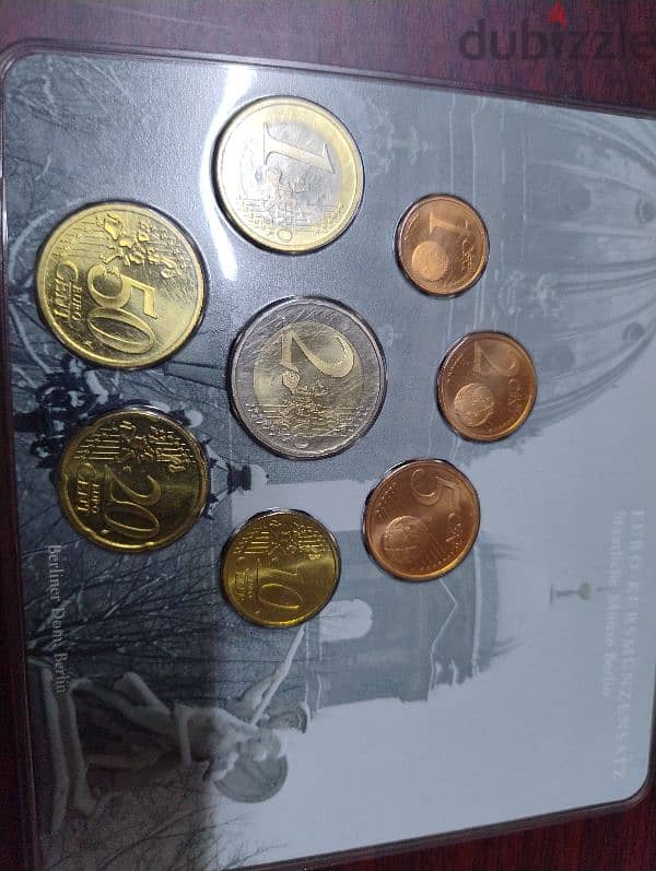 Deutshland 2002 & Berlin 2002 Euro coin sets of  8 coins each set 3