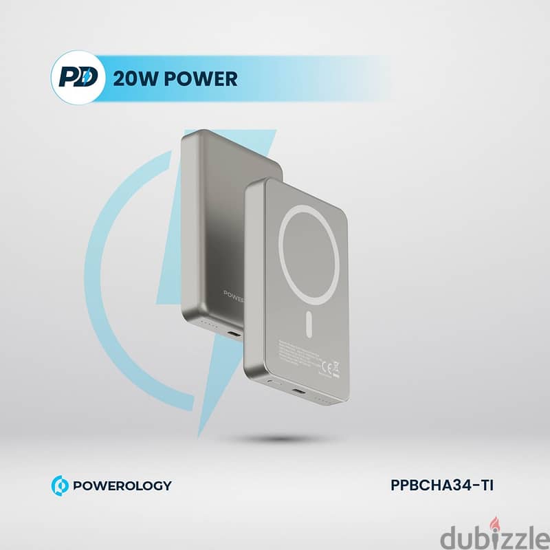 Powerology 10k mAh 20W PD & 15W Magsafe Powerbank - Ph +968 94093830 3