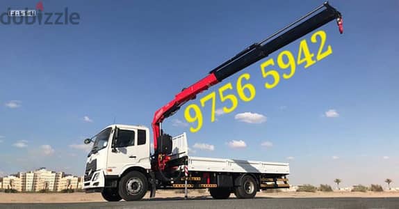 شاحنة هياب کرین مع رافعة ونشإيجار Hiab Truck With Crane Winch for Rent