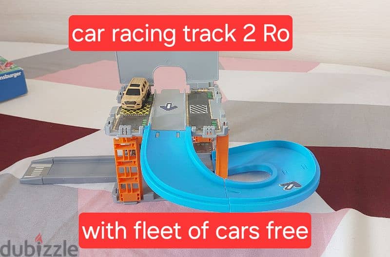 excellent condition puzzles, racing car track, cars 6