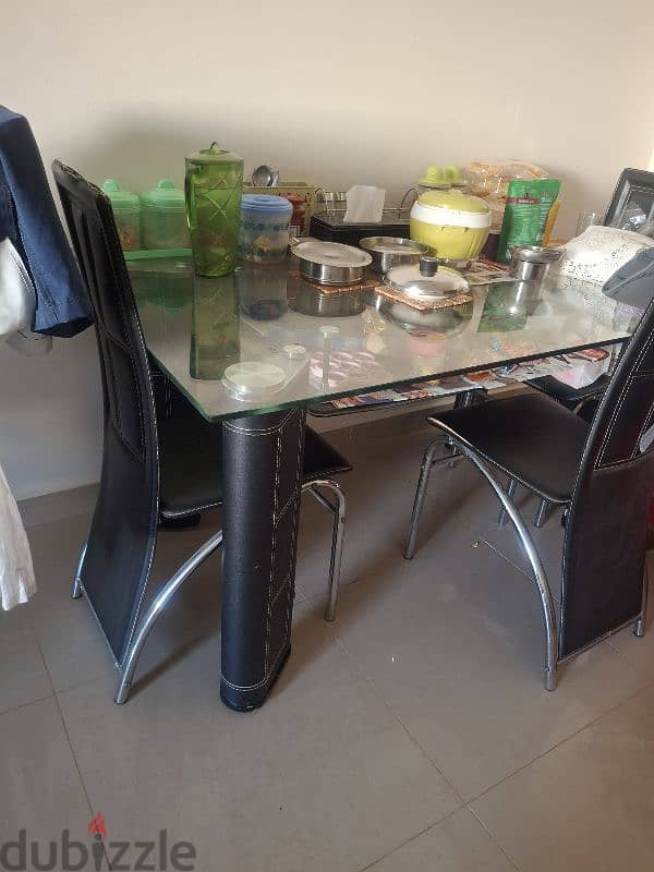 dinning table with 6 chairs 1