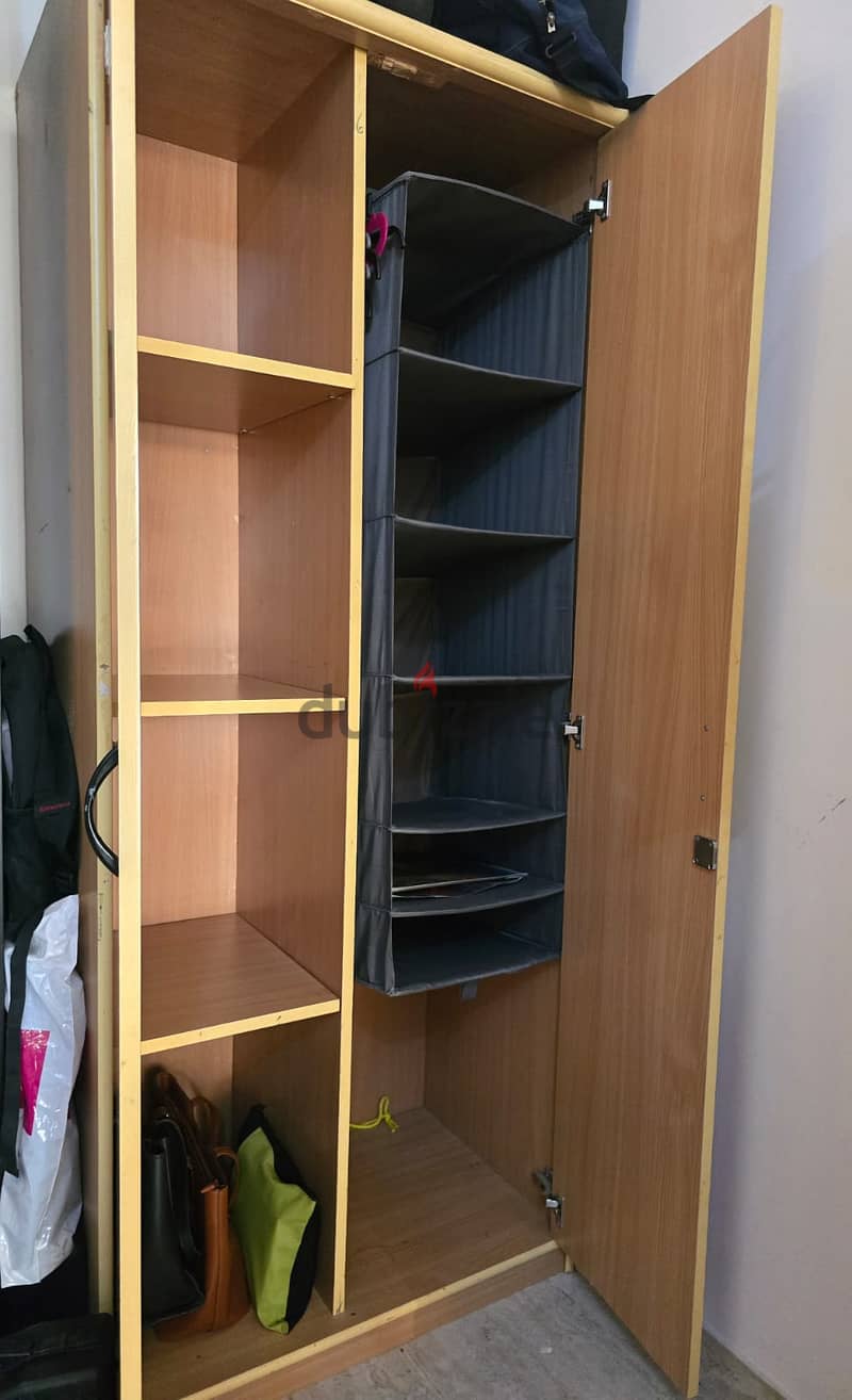 2 door wardrobe  with mirror 1