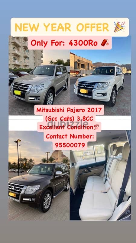 Offer Mitsubishi Pajero 2017 (Gcc Car) 3.8 Excellent condition 0