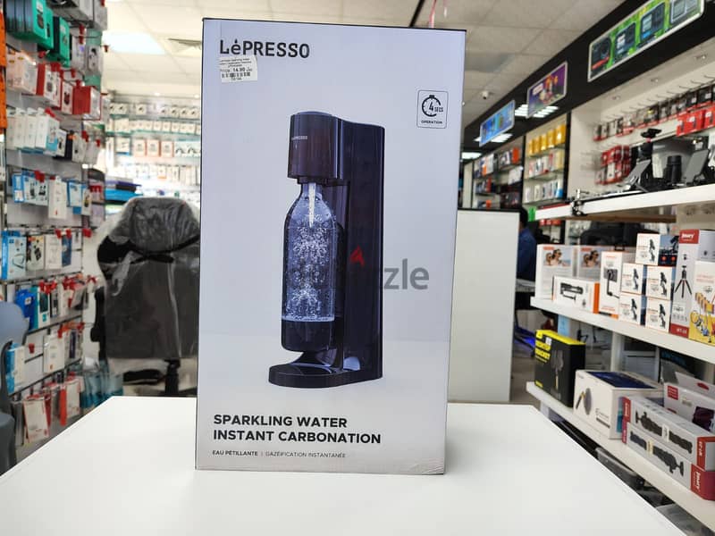 LePresso Sparkling Water Instant Carbonation Machine (LPSWMKBK) 0