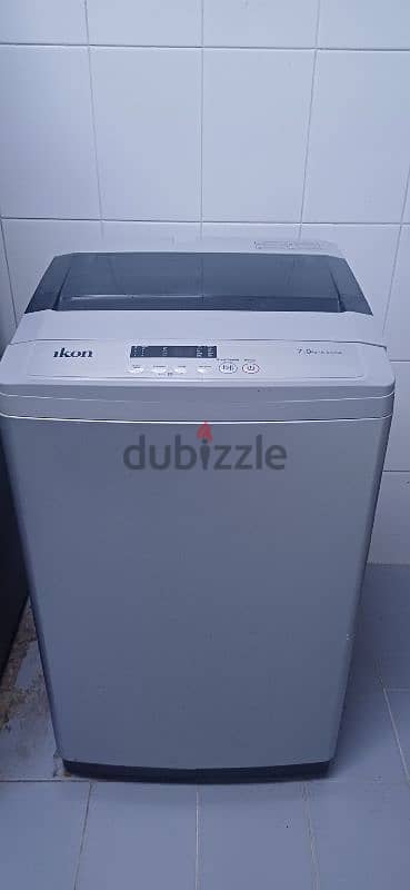 Ikon 7kg fully automatic washing machine and geepas cooking range