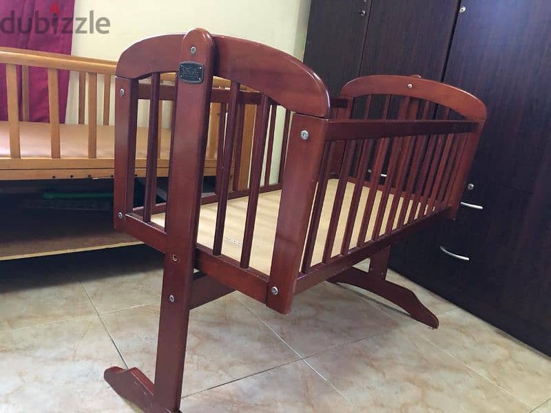 Cradle (swing) and crib for sale 0