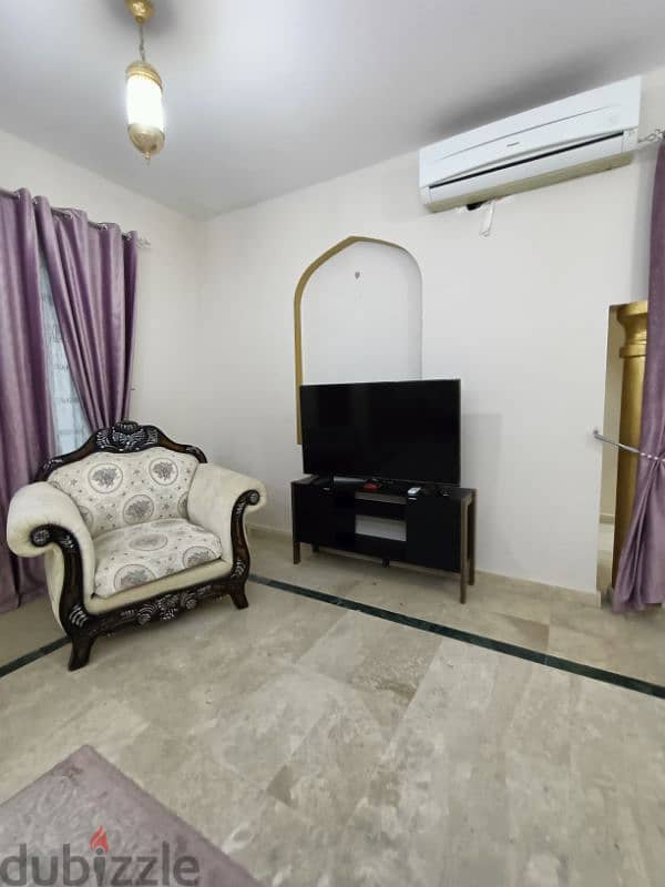 Ghubrah North fully furnished 1bhk apartment including all bills 15