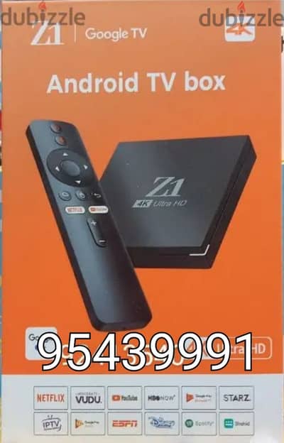 New android tv box available with 1 year subscription