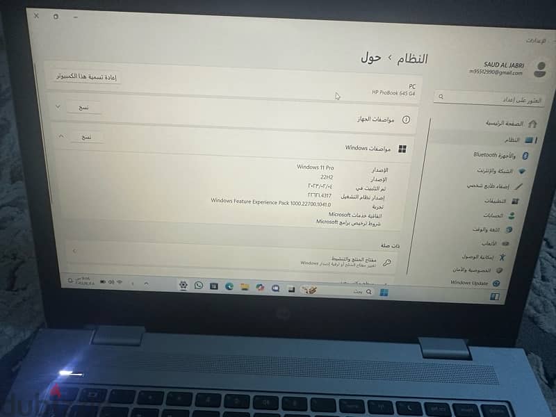 لابتوب HP للبيع 256 GB ( اقراء الوصف ) 6