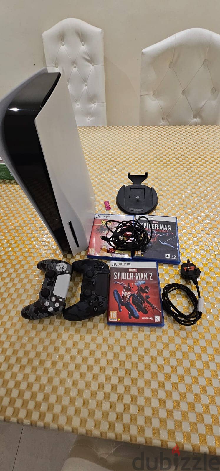 PS5 Disc Version + Extra Controller + 3 Games + Controller Sleeves 1