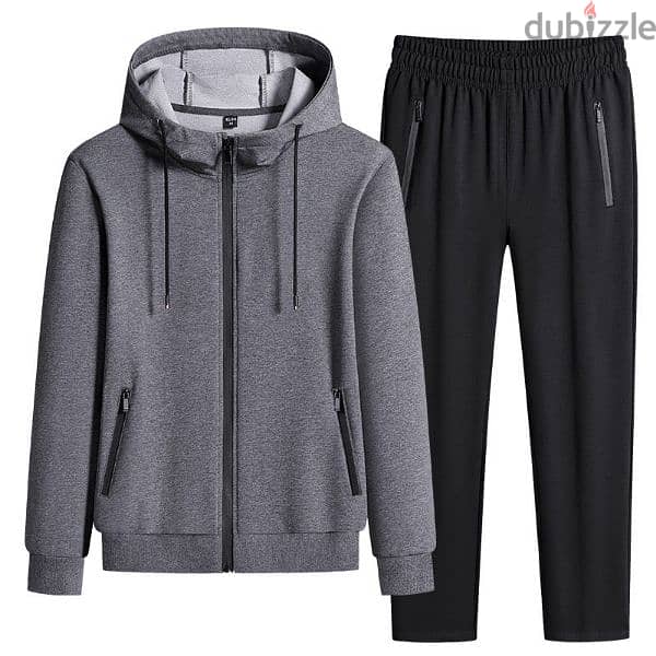 Plus Size Couple Casual Sweater Trousers Jacket 3