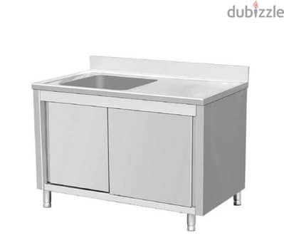 ss sink with cabinet