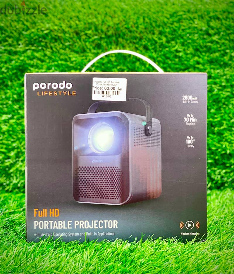 FULL HD PORTABLE PROJECTOR UPTO 70 MIN PLAYTIME 0