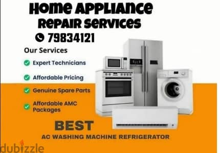 A. c Washing machine and refrigerator repair and service