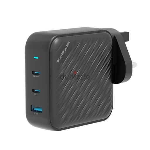 Powerology 140W PD QC 2xUSB-C and 1xUSB-A GaN Charger 2