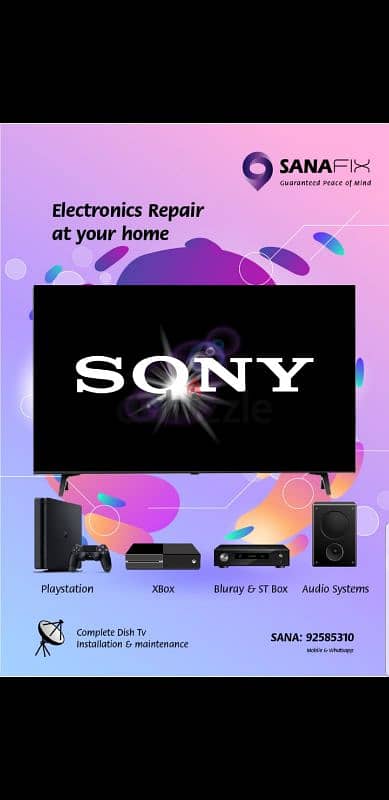 SONY SAMSUNG LG SMART NORMAL LED LCD TV RAPAIRING 1