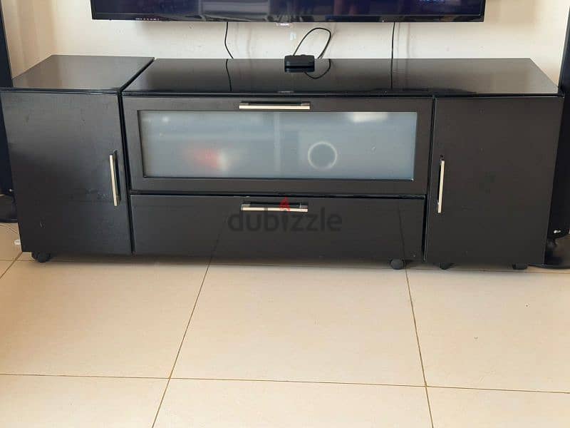 TV stand black color 0