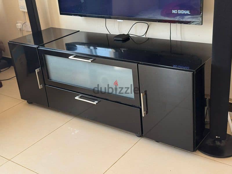 TV stand black color 2