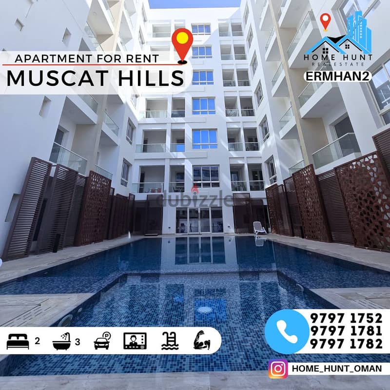 MUSCAT HILLS | SPACIOUS 2BHK APARTMENT FOR RENT 0