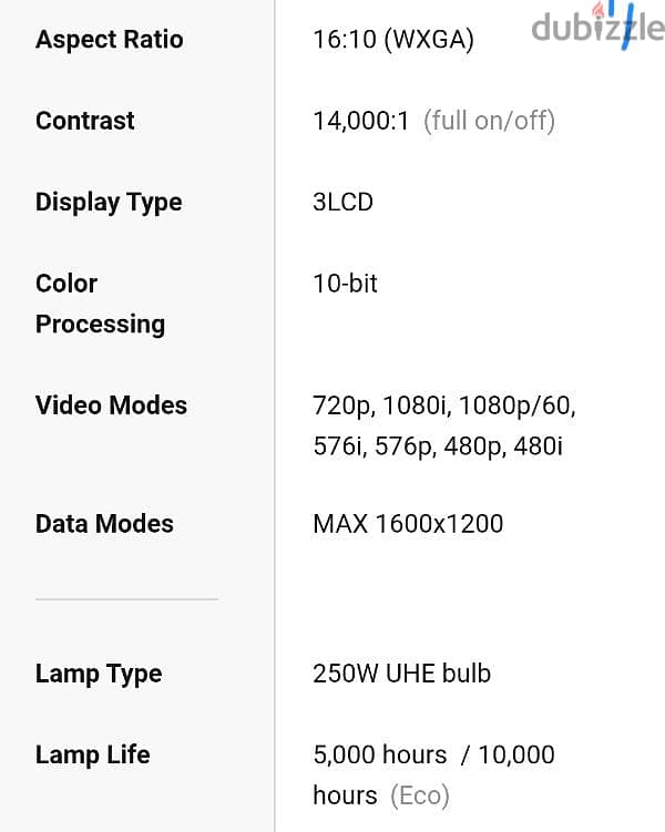 Epson Powerlight ultra Short Throw 685W Projector 8