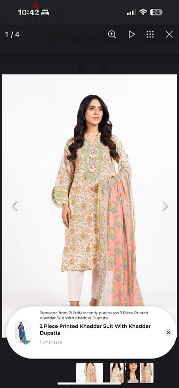 Pakistani branded lawn dresses for sale 8