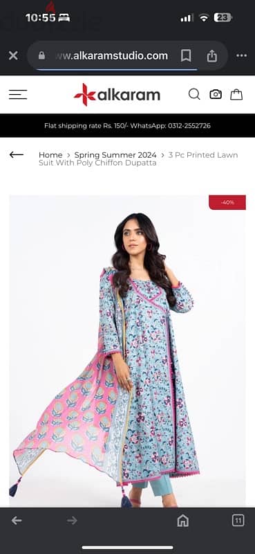 Pakistani branded lawn dresses for sale 13