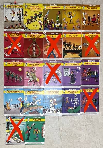 16 Lucky Luke series books /colourful comic books