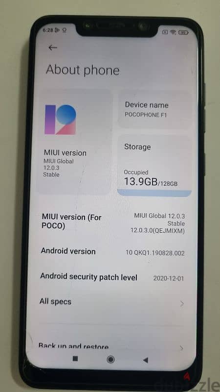 poco F1 phone. specifications same as Samsung S9 Note 3