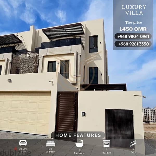 MADINAT AL ILLAM | BRAND NEW LUXURY 5+1 BR VILLA FOR RENT 0