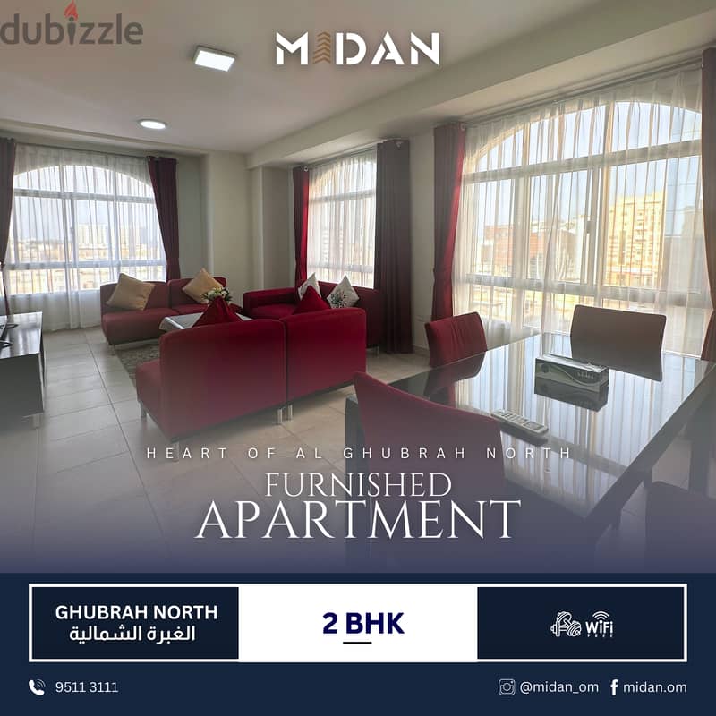 AL GHUBRAH NORTH | FULLY FURNISHED 2 BR APARTMENT 0