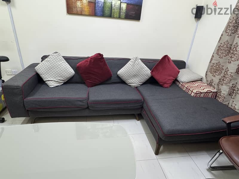 كنبة Sofa in good condition for sale for OMR 150 0