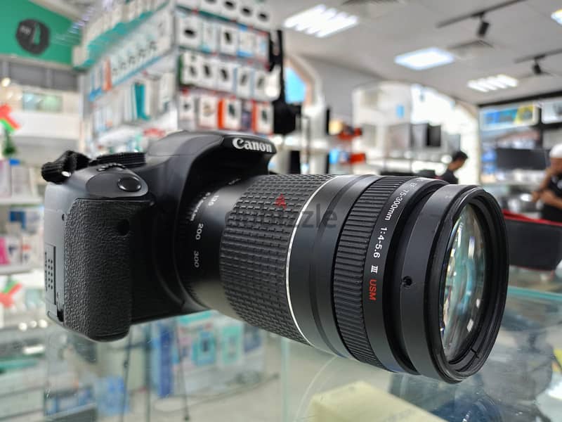 CANON DSLR CAMERA EOS 500D  WITH  75-300MM ZOOM LENS 2