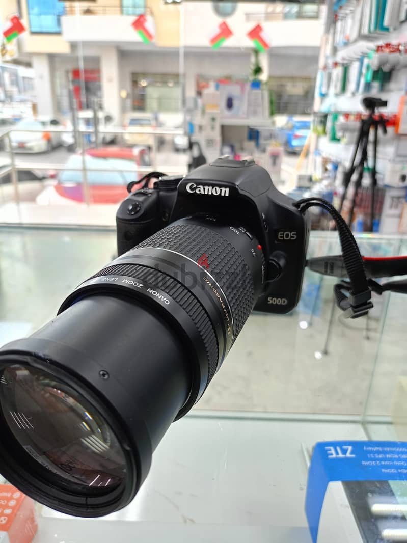 CANON DSLR CAMERA EOS 500D  WITH  75-300MM ZOOM LENS 3