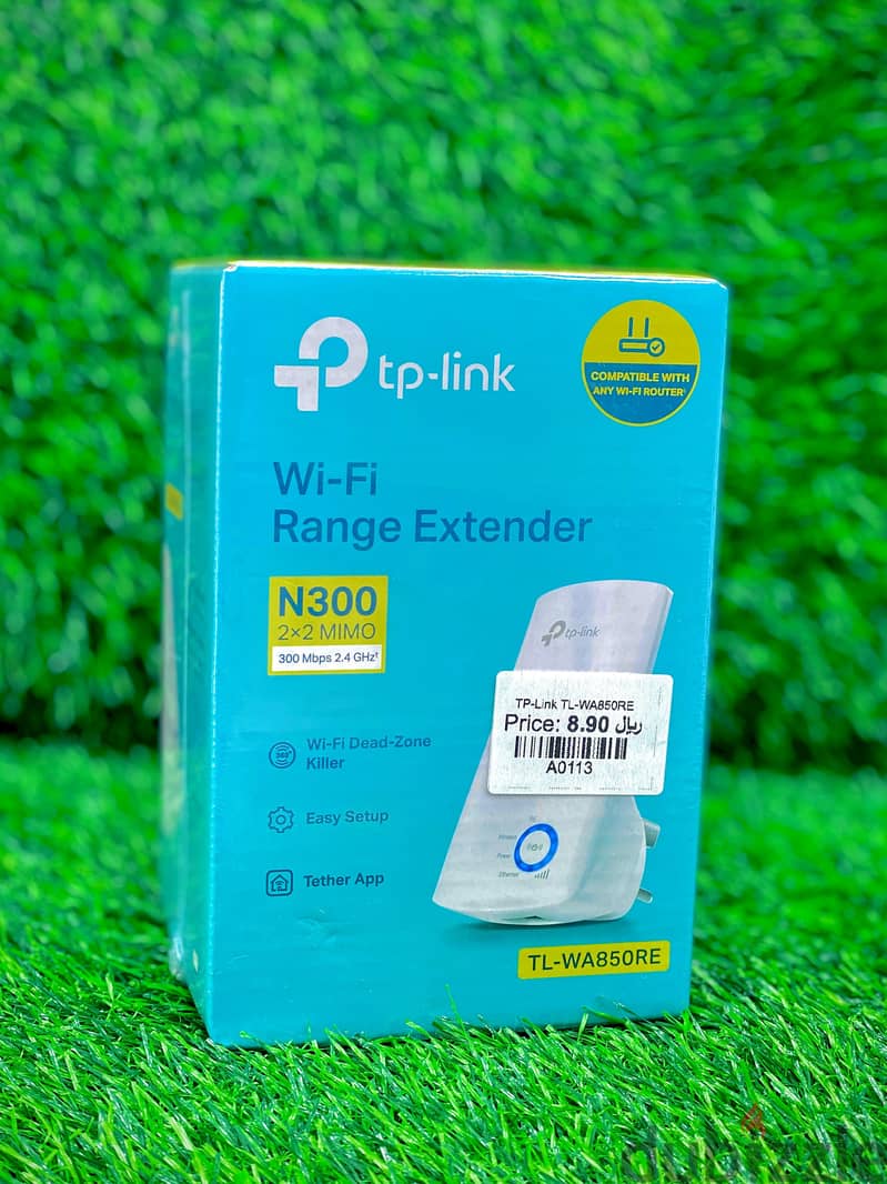 WI-FI RANGE EXTENDER N300 2x2 MIMO 300Mbps 2.4GHz 0