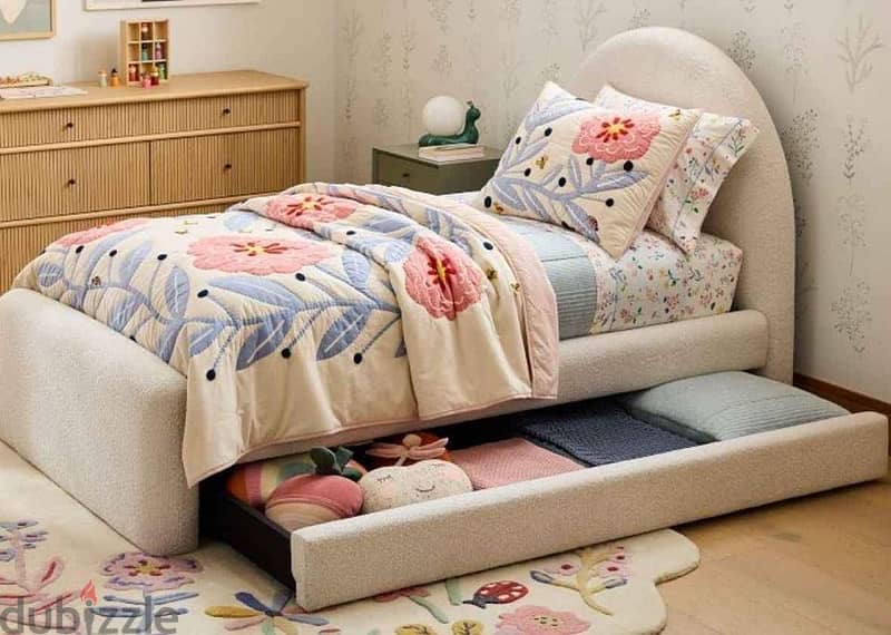 single bed with manual drawer 0