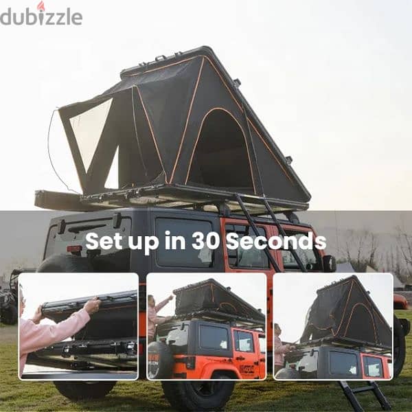 خيمة سقف - خيمة تخييم - خيمة سيارة    Roof tent-Camping Tent-car tent 4