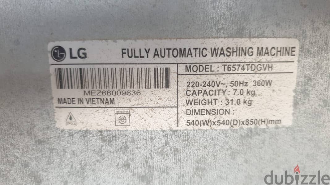 LG Washing Machine - Fully automatic 2