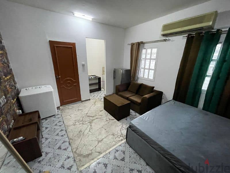 Furnished studio, Al Khuwair 33, including bills 1