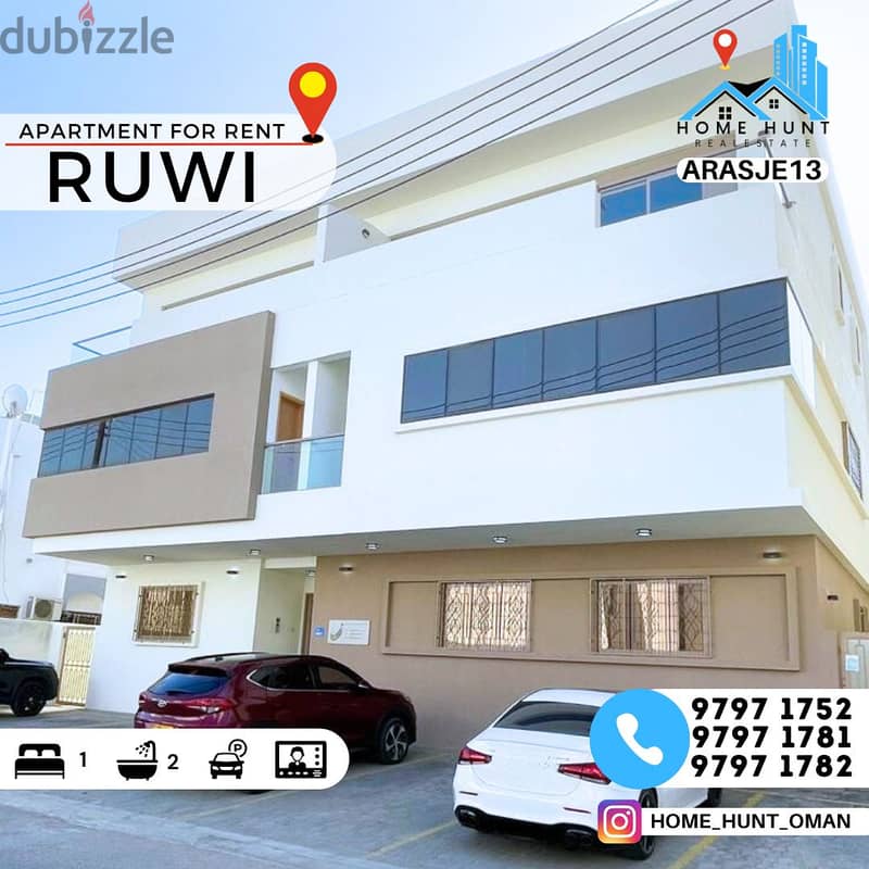 RUWI | MODERN FURNISHED 1BHK APARTMENT NEAR BUS STATION 0