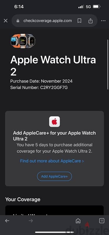 Apple Watch Ultra 2 Black Ti last model 2