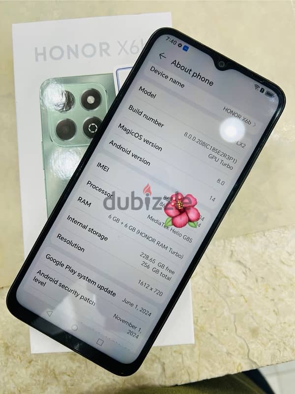 Honor x6B . 6//256 gb 0