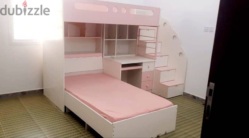 kids bunk bed with mattress in bed good condition 5