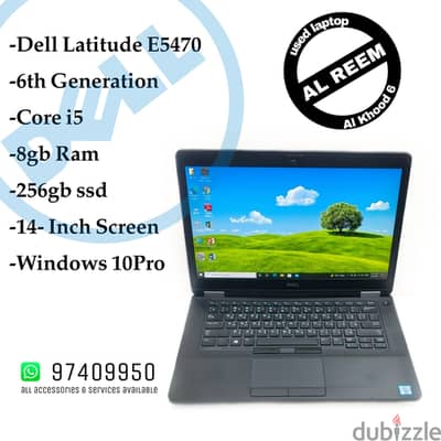 DELL 14 INCH SCREEN 6th GENERATION CORE I5 8GB RAM 256GB SSD