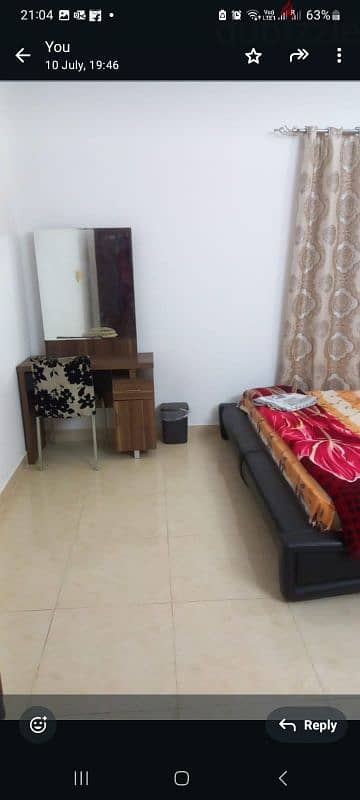 furnished room with attached toilet 0