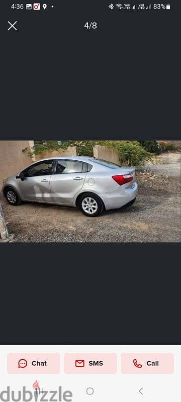 Kia rio 2012 For rent 94243536 WhatsApp 125 omr 3