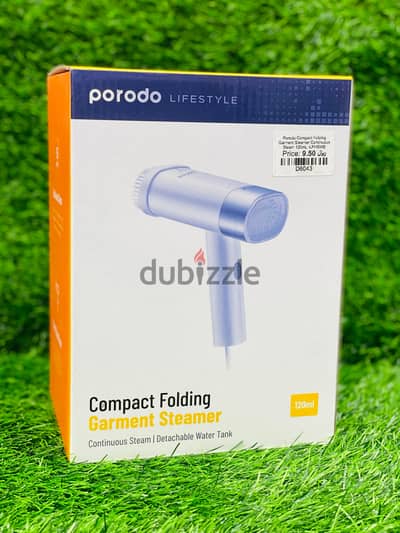 PORODO LIFESTYLE COMPACT FOLDING GARMENT STEAMER