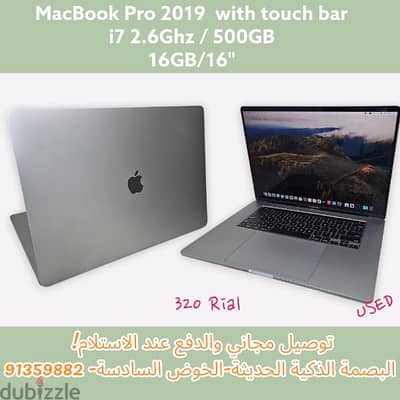 MacBook Pro 2019 16 inch i7 with 4GB GRAPHIC and Warranty