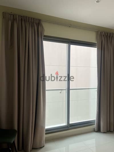 blind curtains with rails